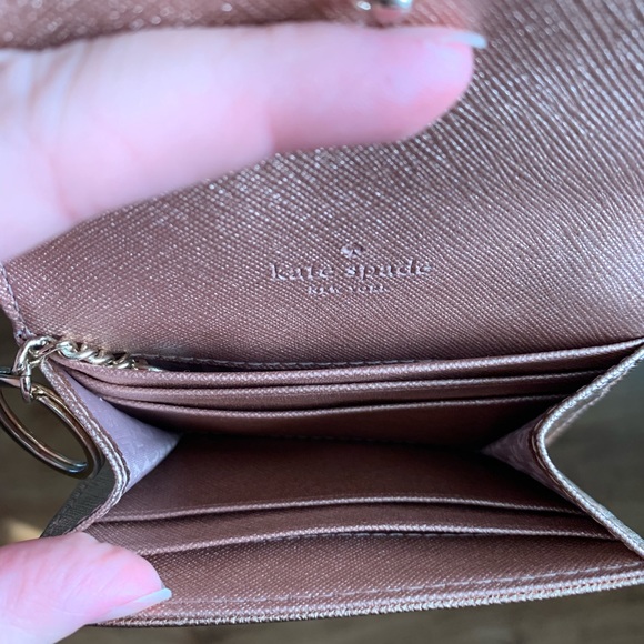 Rose Gold Kate Spade Wallet - Picture 4 of 5